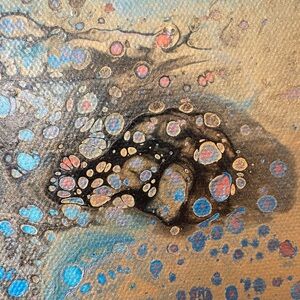 Original Painting Balboa Park Abstract by Beverly Hutchins Brock Framed 10x10